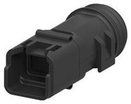 BACKSHELL, PLUG, 180 DEG, PA, BLACK