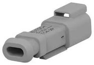 RCPT HOUSING, 2POS, POLYAMIDE, GREY