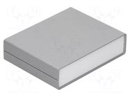 Enclosure: with panel; X: 140mm; Y: 110mm; Z: 35mm; ABS; dark grey GAINTA