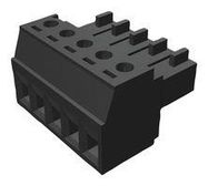 TERMINAL BLOCK, PLUGGABLE, 5POS, 16AWG