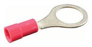 TERMINAL, RING TONGUE, 3/8", 18AWG, RED