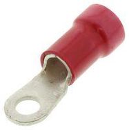 TERMINAL, RING TONGUE, #8, 8AWG, RED