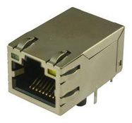 RJ45 CONN, JACK, 8P8C, 1PORT, TH