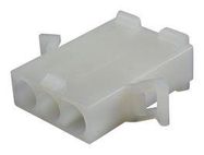 PLUG HOUSING, 3POS, NYLON 6.6, NATURAL