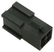 PLUG HOUSING, PA, 4POS, 3MM