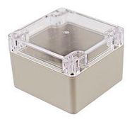 SMALL ENCLOSURE, ABS, BEIGE/CLEAR