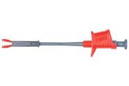 SAFETY PINCER CLIP, 4MM TEST PROBE, RED