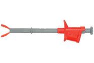 SAFETY PINCER CLIP, 4MM TEST PROBE, RED