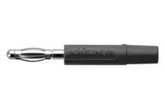CONN, BANANA, PLUG, 12A, BLACK, SOLDER