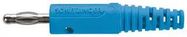 CONN, BANANA, PLUG, 32A, BLUE, SOLDER