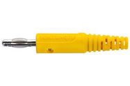 CONN, BANANA, PLUG, 32A, YELLOW, SOLDER