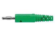 CONN, BANANA, PLUG, 32A, GREEN, SOLDER