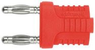 CONN, BANANA, PLUG, 12A, RED