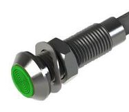 PANEL INDICATOR, GREEN, 5MM, 12VDC