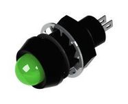 PANEL INDICATOR, GREEN, 12.7MM, 28VDC