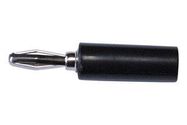 CONN, BANANA PLUG, 15A, BLACK