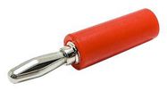 CONN, BANANA PLUG, 15A, RED