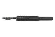 4MM BANANA JACK - PLUG ADAPTER, BLACK
