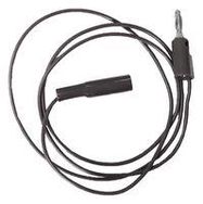 ALLIGATOR CLIP TO BANANA PLUG , BLACK