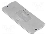 End plate; grey; Width: 2.2mm; Ht: 36.5mm; L: 72mm PHOENIX CONTACT