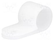 Fixing clamp; Cable P-clips; ØBundle : 8.3mm; polyamide; natural FIX&FASTEN