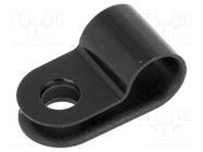 Fixing clamp; Cable P-clips; ØBundle : 6.5mm; W: 10mm; polyamide HELLERMANNTYTON