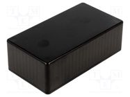 Enclosure: multipurpose; X: 65mm; Y: 120mm; Z: 36mm; 1591; ABS; black HAMMOND