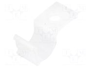 Screw mounted clamp; polyamide; natural; Cable P-clips ESSENTRA