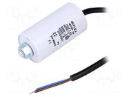 Capacitor: polypropylene; motors, run; 10uF; 450V; Ø35x65mm; ±10% MIFLEX