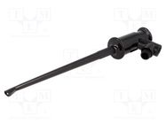 Clip-on probe; hook type; 3A; 60VDC; black; Grip capac: max.1.3mm SCI