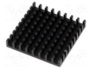 Heatsink: extruded; black; L: 35mm; W: 35mm; H: 6mm; aluminium FISCHER ELEKTRONIK