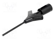 Clip-on probe; pincers type; 2A; 60VDC; black; Grip capac: max.2mm HIRSCHMANN T&M