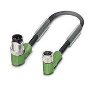 SENSOR CORD, 4POS M12 PLUG-M8 RCPT, 3M