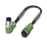 SENSOR CORD, 4POS M12 PLUG-M12 RCPT, 3M