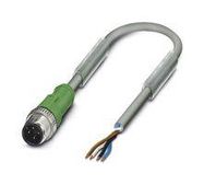 SENSOR CORD, 4P M12 PLUG-FREE END, 5M