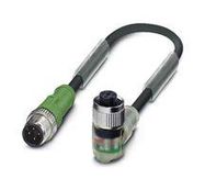 SENSOR CORD, 4P M12 PLUG-M12 RCPT, 1.5M