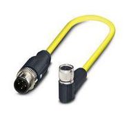 SENSOR CORD, 4P M12 PLUG-M8 RCPT, 1.5M