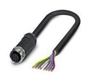 SENSOR CORD, 8P M12 RCPT-FREE END, 2M