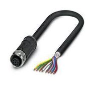 SENSOR CORD, 8P M12 RCPT-FREE END, 2M