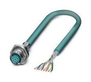 SENSOR CORD, 8P M12 RCPT-FREE END, 5M