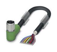 SENSOR CORD, R/A M12 RCPT-FREE END, 1.5M