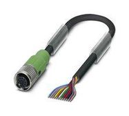 SENSOR CORD, 12P M12 RCPT-FREE END, 1.5M