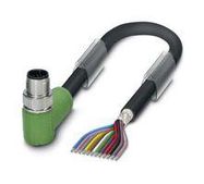 SENSOR CORD, 12P M12 R/A PLUG-FREE END