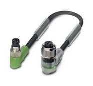 SENSOR CORD, 3P M8 R/A PLUG-M12 R/A RCPT