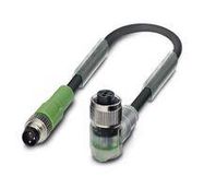 SENSOR CORD, 3P M8 PLUG-M12 R/A RCPT