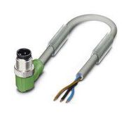 SENSOR CORD, 3P M12 R/A PLUG-FREE END