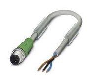 SENSOR CORD, 3P M12 PLUG-FREE END, 3M