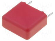 Capacitor: polypropylene; 220nF; 6x12x13mm; THT; ±10%; 10mm; 250VDC WIMA