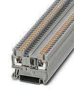 DINRAIL TERMINAL BLOCK, 2WAY, 12AWG, GRY