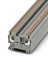 DINRAIL TERMINAL BLOCK, 2WAY, 12AWG, GRY